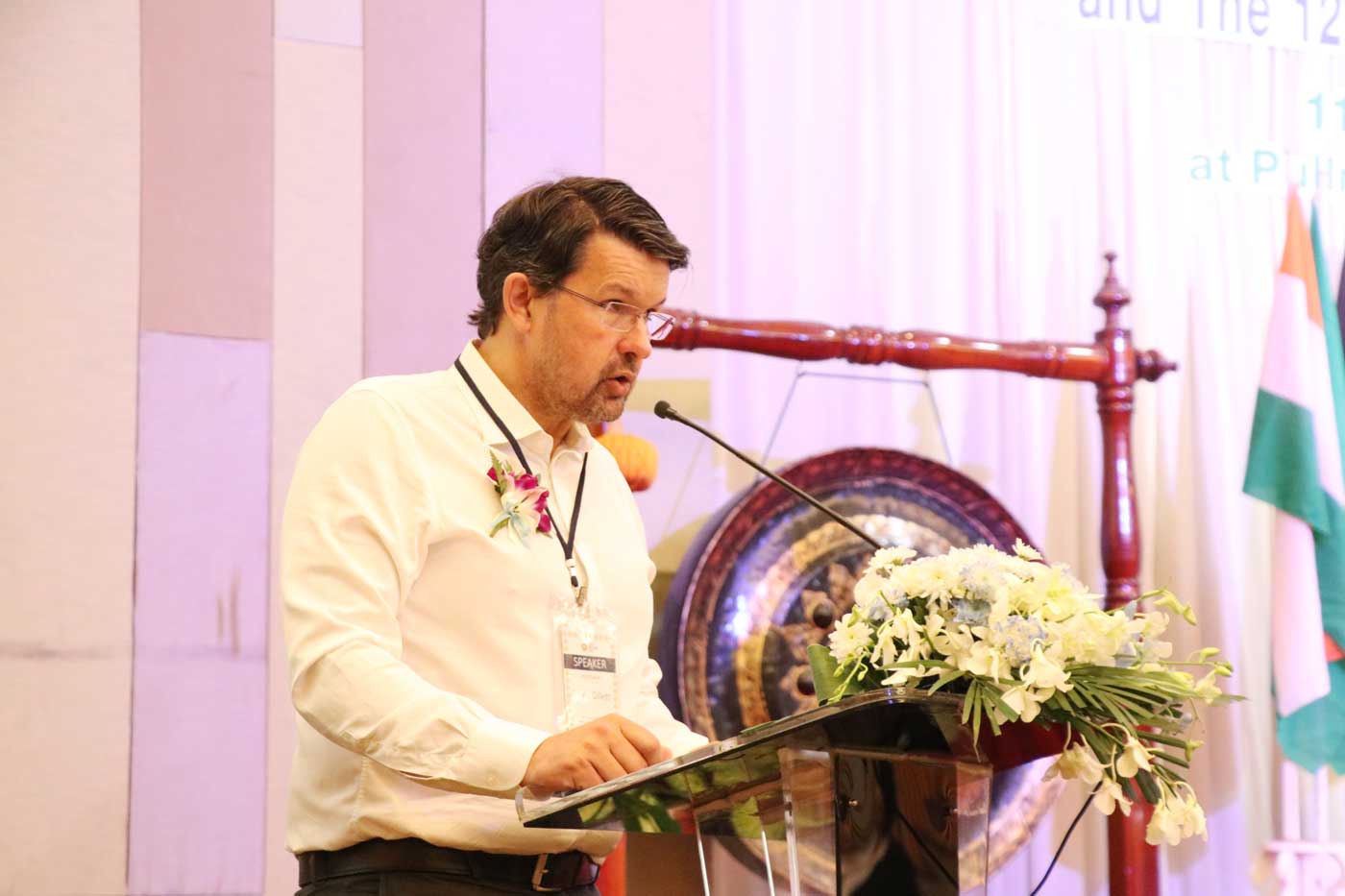 Welcome speech by Dr. Nond Rojvachiranonda, the President of Thai Cleft Lip-Palate and Craniofacial Association (TCCA) and the Co-President of the 9th Asian Pacific Cleft Lip-Palate and Craniofacial Congress 2019